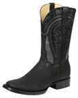 Men’s El General Western Boots - Imitation Bull Neck Black 45666