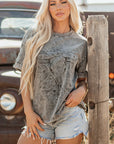 Western Steer Head Tie Dye Tee