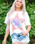 Araceli Star Patchwork Loose Top