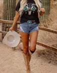 Western Bull Head Graphic T-Shirt