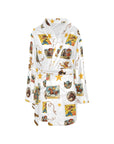 Vintage Cowgirl Collage Women's Western Bath Robe