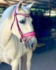 The Barbie Pink Leather Snaffle Bridle