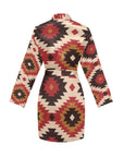 Santa Fe Aztec Women's Belted Satin Feel Dressing Lounge Robe