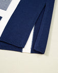 Reese Stripe Dolman Oversize Tunic Sweater