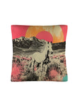 Baha Ranch Retro Pop Western Albino Steed Pillow Case Made in America