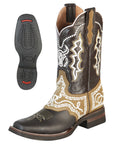 El General Rodeo Boot - Crazy Brown with Embroidery 51110