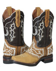 El General Rodeo Boot - Nobuck Honey with Embroidery 51111