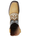 El General Rodeo Boot - Nobuck Honey with Embroidery 51111