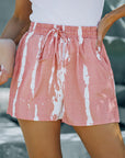 Murphy Tie Dye Drawstring Casual Shorts