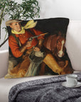 Vintage Cowboy Throw Pillow Case 18x18inch Made in America