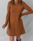 Madeline Ribbed Mini Sweater Dress