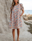 Aliana Bohemian Floral Mini Dress
