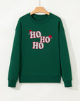 Christmas HOHOHO Embroidered Crewneck Sweatshirt