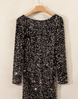 Emersyn Sequin Long Sleeve Bodycon Dress