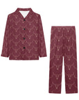 Burgandy Longhorn Boy's Western Pajama Set