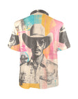 Baha Ranch Retro Pop Western Cool Cowboy Polo Shirt