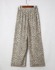 Mabel Leopard Drawstring Elastic Waistband Loose Pants
