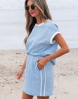 Scout Textured Crewneck Tee and Pocketed Skirt Set