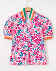 Gianna Floral Short Sleeve Blouse