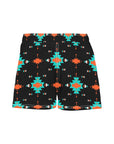Women's Black Aztec Beach Board Shorts