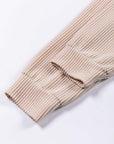 Colorblock Ribbed Long Sleeve Top