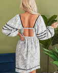 Nicole Floral Square Neck Dress