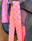 Checks Out (Pink/Orange) Cinch Strap Set