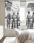 Cowboy Ranch Window Curtain 52"x63" Made in America