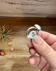 Heart Ring - Size 6 -Dahlia ring and sterling silver II