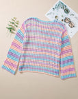 Della Open Knit Sweater Beach Cover Up