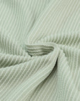Jade Ribbed Roll-tab Sleeve Chest Pocket Oversize Top