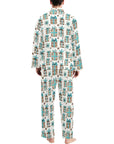 Turquoise Christmas Presents Men's Western Pajamas