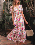 Kaitlyn Floral Short Sleeve Maxi Dress