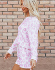 Malani Leopard Pullover and Shorts Set