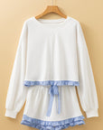 Plaid Ruffle Top and Shorts Set