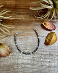 White Opal & Sterling Silver Pearl Bracelet