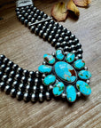 Princess Sonoran Turquoise Necklace – Emerson Thompson, Native Made, Sterling Silver