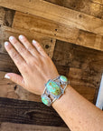 Cuff - Sterling silver Cuff Bracelet with Sonoran turquoise