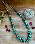 28 inch - NFR collection - sterling silver and turquoise