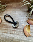 Sterling Silver Hair Tie – Small Stamped Concho