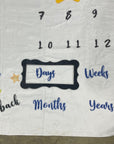 Monthly Milestone Baby Blanket