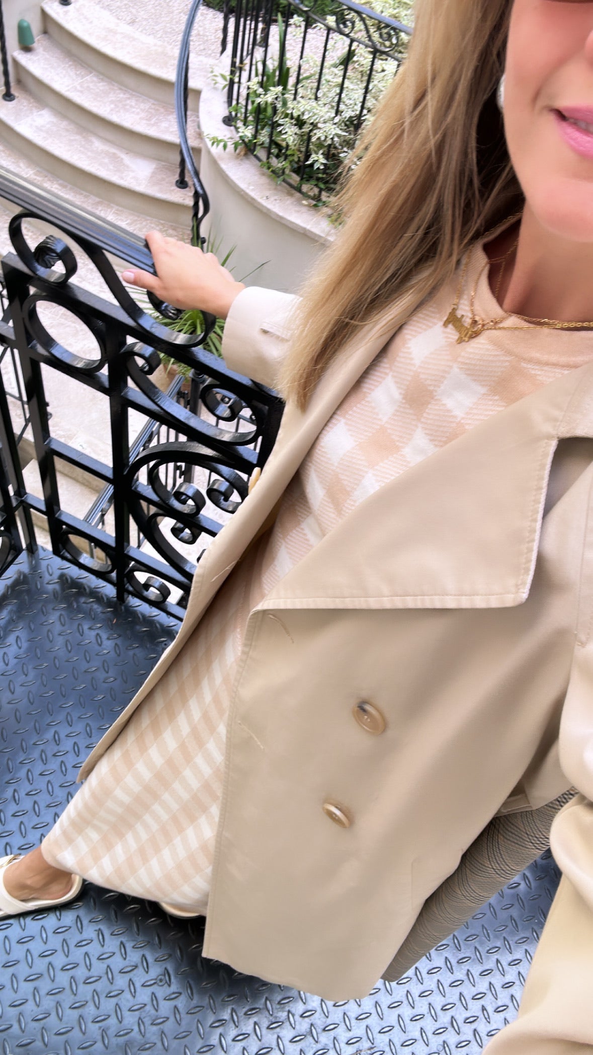 MASON'S DAUGHTER | Stella Knit Top, Blush Gingham