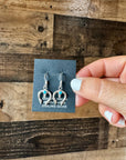 Naja turquoise dangle earrings