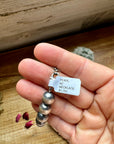 Sterling silver pearls - 30 inch with barrel beads