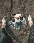 Maria Cowhide Fringe Purse