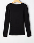 Amaya Ribbed Knit Cold Shoulder Sweater