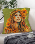 Boho Girl Pillow Case Made in America