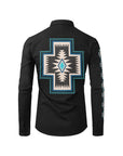 Southwestern Cross Unisex Western Button Up