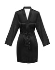Be My Valentine Women's Long Sleeve Belted Satin Feel Dressing Lounge Robe
