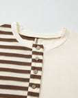 Ariana Stripe Stitched Oversized Sweatshirt